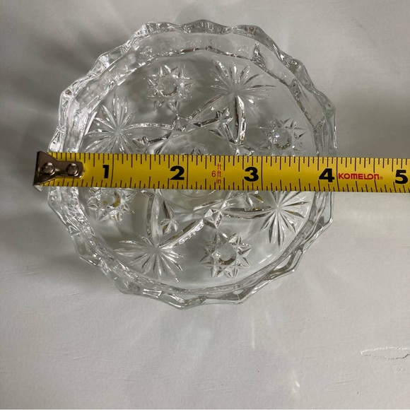 Cut Glass Trinket Dish - Picture 4 of 5